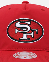Mitchell & Ness San Francisco 49ers Retro Matte Nylon Origins Snapback Red