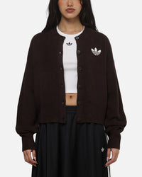 Adidas Women's Essentials Knit Cardigan Brown