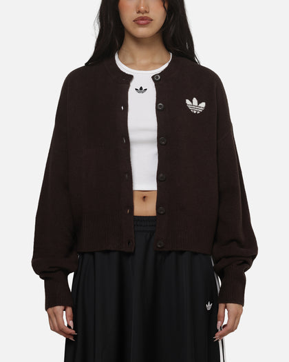 Adidas Women's Essentials Knit Cardigan Brown