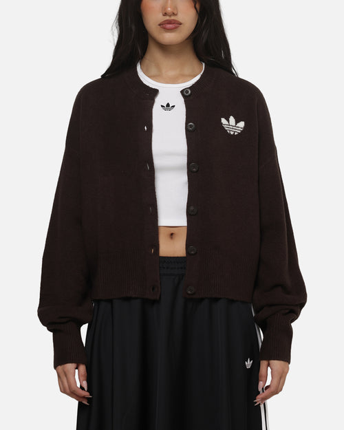 Adidas Women's Essentials Knit Cardigan Brown
