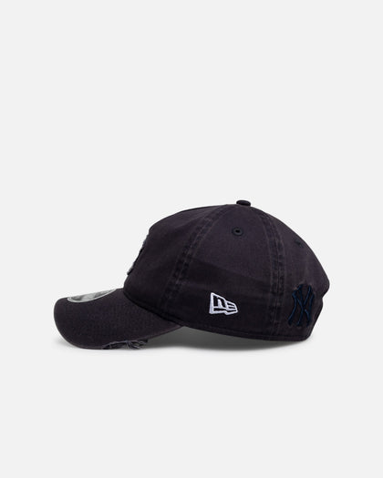 New Era New York Yankees 'Snow Washed Fray' 9FORTY A-Frame Unstructured Snapback Washed Navy