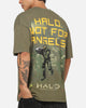 73Studio X Xbox X Halo Not For Angels T-Shirt Military Green