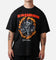 73Studio X Lord Of The Rings Sauron Ring Of Fire T-Shirt Black Acidwash
