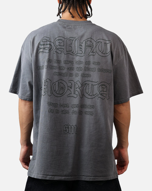 Saint Morta Holy Ghost T-Shirt Washed Charcoal