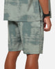 Saint Morta Solis Textured Shorts Petrol Green