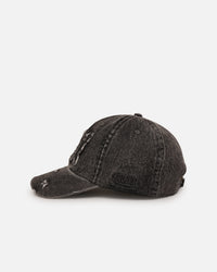 Von Dutch Washed Denim Dad Strapback Hat Washed Grey