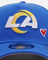 New Era Los Angeles Rams 'Team Color Hearts' 9FORTY A-Frame Snapback Official Team Color