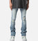 MNML X598 Pond Skinny Flare Denim Jeans Blue