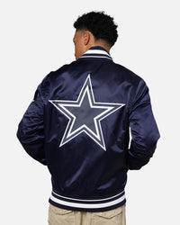 Pro Standard Dallas Cowboys Rib Satin Jacket Midnight Navy