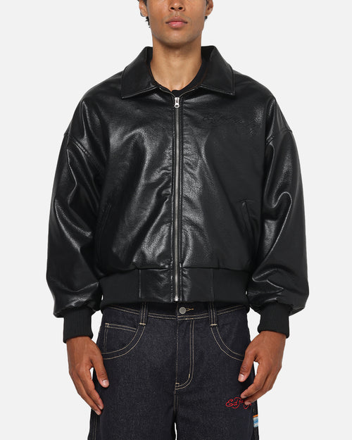 Ed Hardy Studded Bomber Jacket Black