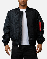 Alpha Industries L-2B Quilted Flight Jacket Black