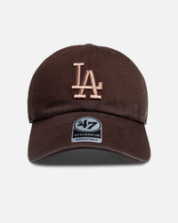 47 Brand Los Angeles Dodgers "Mocha" Clean Up Strapback Brown