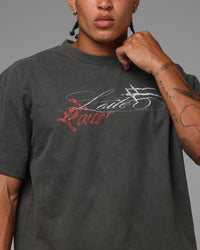 Loiter Devotion T-Shirt Black Wash