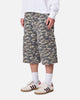 MNML Distressed Ultra Baggy Cargo Shorts Camo