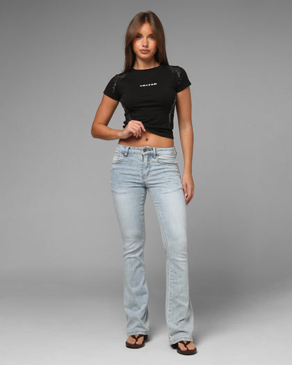 Loiter Women's Wraith Bootcut Jeans Blue Denim