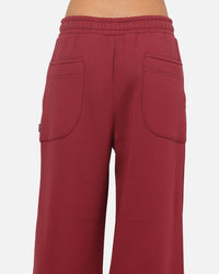 Carre Varsity Track Pants Burgundy