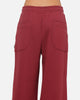 Carre Varsity Track Pants Burgundy