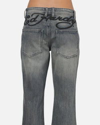 Ed Hardy Faded Bootcut Jeans Dirty Denim