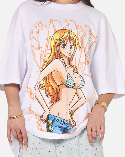 73Studio X One Piece Nami Vintage T-Shirt White
