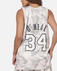 Mitchell & Ness Los Angeles Lakers Shaquille O'Neal #34 Snow Camo Energy Swingman Jersey Vintage White
