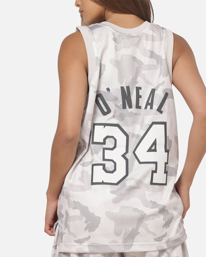 Mitchell & Ness Los Angeles Lakers Shaquille O'Neal #34 Snow Camo Energy Swingman Jersey Vintage White
