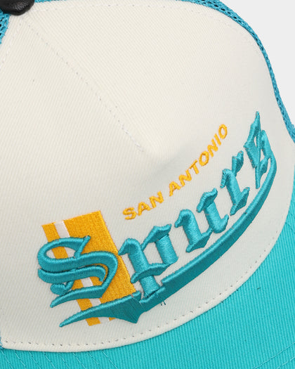 Pro Standard San Antonio Spurs Visor Elite Trucker Eggshell/Teal