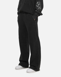 Ed Hardy Women's Rose Trackpants Washed Black