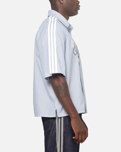 Adidas Originals Poplin AOA Button Up Shirt Night Indigo