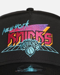 New Era New York Knicks 'Retro Arcade' 9FORTY A-Frame Snapback Black