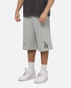 Majestic Athletic Los Angeles Dodgers Blackletter Fleece Shorts Light Marle Grey
