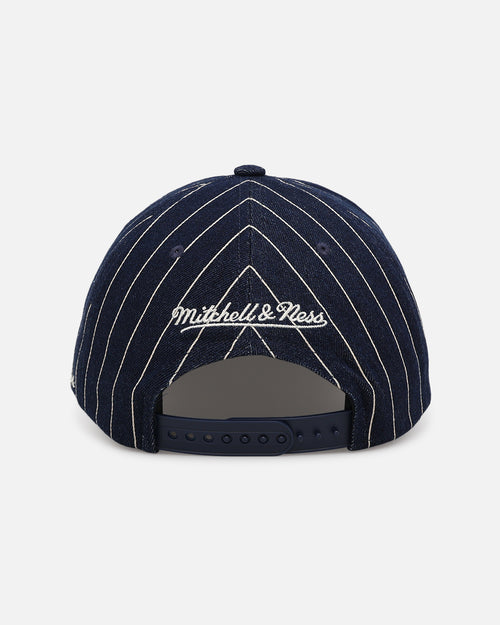 Mitchell & Ness Los Angeles Dodgers 'Vintage Denim Stripes' Pro Pinch Snapback Denim Blue