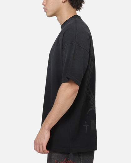 Saint Morta Spirits Boxy T-Shirt Washed Black
