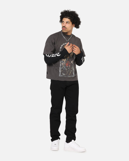 Saint Morta Kingdomcome Long Sleeve T-Shirt Washed Charcoal