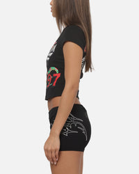 Ed Hardy Women's Eagle Baby T-Shirt Black