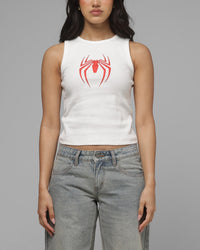 Loiter Marvel Spider-Man By Loiter Women's Spider Tank Off White