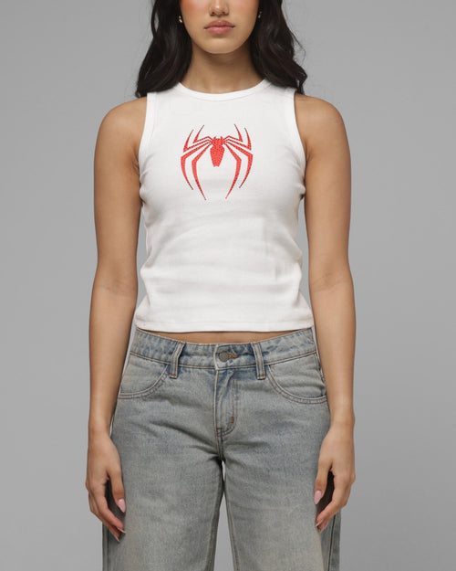Loiter Marvel Spider-Man By Loiter Women's Spider Tank Off White