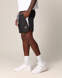 Saint Morta Relic Nylon Shorts Black/White