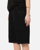 S Double Denim Standard Shorts Black Rinse