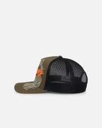 Ed Hardy Dragon Trucker Snapback Khaki