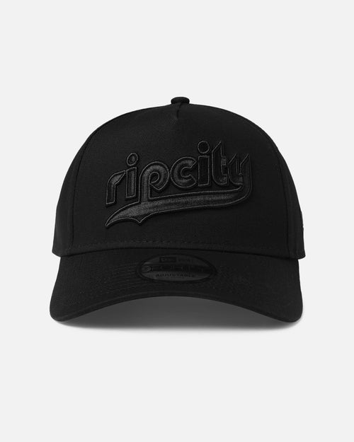 New Era Portland Trail Blazers 'NBA Black On Black' 9FORTY A-Frame Snapback Black