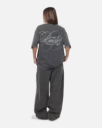 Mitchell & Ness Las Vegas Raiders Star Script Boxy T-Shirt Washed Black