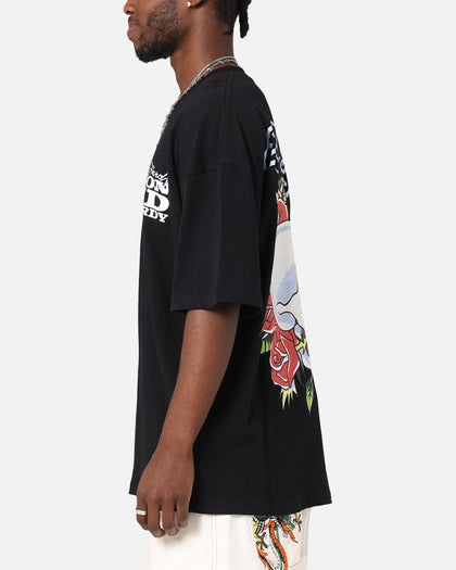 Ed Hardy Death & Bloom T-Shirt Black