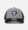 New Era Las Vegas Raiders 'Checker Trucker' 9FORTY A-Frame Trucker Snapback White