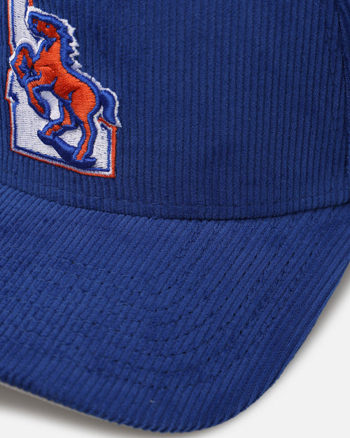 New Era Boise State Broncos 'Boise State University' 9FORTY A-Frame Corduroy Snapback Blue