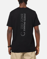 Fred Perry Bold Branding T-Shirt Black