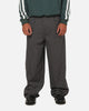 Carre Heritage Pleated Pants Black Pinstripe