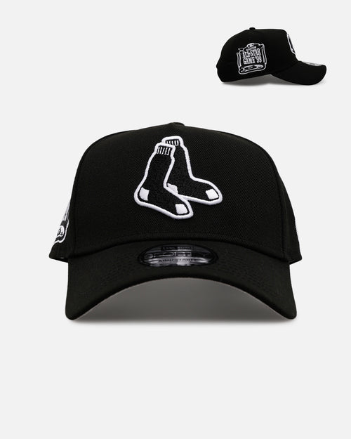 New Era Boston Red Sox 'Black And White' 9FORTY A-Frame Snapback Black/White