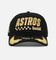New Era Houston Astros 'Podium Pack' Pre-Curved Golfer Trucker Snapback Black/Metallic Gold
