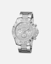 Guess Mainline Majesty Crystal Watch Silver