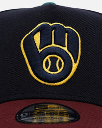 New Era Milwaukee Brewers 'Retro Outdoor' 9FORTY A-Frame Snapback Navy